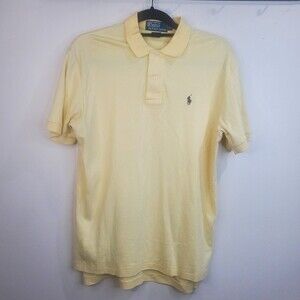 Polo Ralph Lauren yellow with blue jockey polo size small